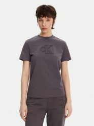 Calvin Klein Jeans T-Shirt J20J225256 Szary Regular Fit. Szare t-shirty Calvin Klein Jeans, s, bez wzorów, z bawełny, bez kołnierzyka, bez ramiączek. Za 189.99 zł.