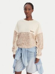 Roxy Bluza ERJFT05040 Beżowy Relaxed Fit. Brązowe bluzy Roxy, xs, bez wzorów, z bawełny, bez ramiączek, bez kaptura. Za 299.99 zł.