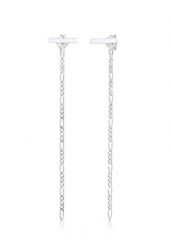 Elli Kolczyki damskie, łańcuszek podstawowy, srebro 925 Sterling Silver 1 ct Damski. Szare kolczyki Elli, srebrne. Za 283.99 zł.
