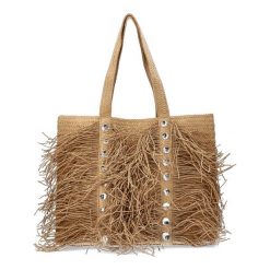 Modna Brązowa Torebka Damska Sca'Viola W Stylu Boho. Brązowe shopper bag Sca'viola, bez wzorów, boho, na ramię, bez dodatków. Za 212.99 zł.