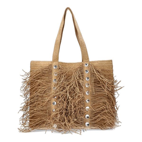 Modna Brązowa Torebka Damska Sca'Viola W Stylu Boho. Brązowe shopper bag Sca'viola, bez wzorów, boho, na ramię, bez dodatków. Za 199.99 zł.