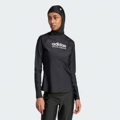 Koszulka Long Sleeve Rash Guard. Czarne t-shirty sportowe adidas, s, bez wzorów, z elastanu, bez ramiączek, na fitness i siłownię. Za 212.70 zł.