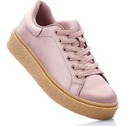 Sneakersy na podeszwie platformie bonprix stary jasnoróżowy. Buty sportowe lifestyle marki Mohito. Za 99.99 zł.