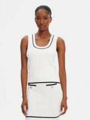 Marciano Guess Bluzka 5RGR03 5640Z Biały Regular Fit. Białe bluzki Marciano Guess, l, z aplikacjami, z wiskozy, bez kołnierzyka, bez ramiączek. Za 229.99 zł.