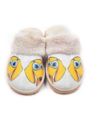 Goby Kapcie w kolorze biało-żółtym rozmiar: 36. Białe kapcie Goby, bez wzorów, z materiału. Za 130.99 zł.