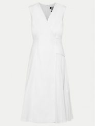 DKNY Sukienka koktajlowa DD4A1519 Écru Regular Fit. Sukienki DKNY, bez wzorów, z syntetyku, wizytowe, bez kołnierzyka, bez ramiączek. Za 1,209.00 zł.