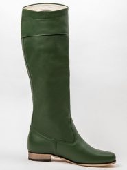 Zapato Skórzane kozaki w kolorze zielonym rozmiar: 42. Zielone kozaki Zapato, na zimę, bez wzorów, bez obcasa, bez zapięcia. Za 300.08 zł.