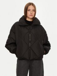Brave Soul Kurtka puchowa LJK-ELDAN Czarny Regular Fit. Czarne kurtki Brave Soul, bez wzorów, z puchu, bez kaptura. Za 129.99 zł.