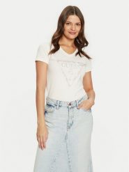 Guess T-Shirt W5RI21 J1314 Écru Regular Fit. T-shirty Guess, s, z aplikacjami, z bawełny, bez kołnierzyka, bez ramiączek. Za 109.99 zł.