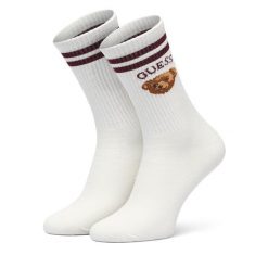 Skarpety długie Guess. Białe skarpetki Guess, z aplikacjami. Za 64.99 zł.