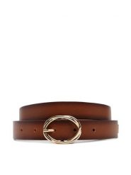 Tommy Hilfiger Pasek Damski Th Chic 2.5 Burnished AW0AW17252 Brązowy. Brązowe paski Tommy Hilfiger, bez wzorów, ze skóry. Za 189.99 zł.