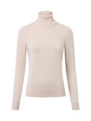 Franco Callegari Sweter z kaszmiru Kobiety Kaszmir beżowy, XXL. Brązowe swetry Franco Callegari, xxl, bez wzorów, z kaszmiru, bez ramiączek. Za 499.95 zł.
