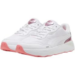Kobiety/Panie Runtamed GirlPower Skórzane Buty Sportowe Na Platformie. Białe buty sportowe lifestyle Puma, bez wzorów, bez zapięcia, trekkingowe. Za 438.99 zł.