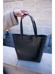 Maison héritage PARIS Skórzany shopper bag "Runa" w kolorze czarnym - 28 x 32 x 12 cm rozmiar: onesize. Czarne shopper bag maison héritage PARIS, bez wzorów, z materiału, na ramię, bez dodatków. Za 369.99 zł.