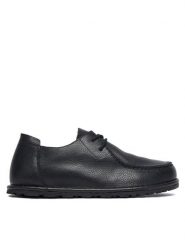 Birkenstock Półbuty Utti Lace 1029649 Czarny. Czarne półbuty wsuwane Birkenstock, bez wzorów, ze skóry, bez obcasa, na płaskiej podeszwie. Za 719.99 zł.
