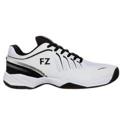 Buty do badmintona dla dorosłych FZ Forza Leander V3. Białe buty treningowe FZ Forza, bez wzorów, z materiału, bez zapięcia. Za 477.00 zł.