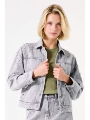 Garcia Kurtka dżinsowa w kolorze szarym rozmiar: S. Szare kurtki Garcia, s, bez wzorów, z bawełny, bez kaptura. Za 165.99 zł.