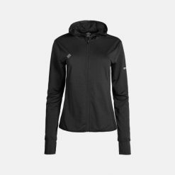Damska lekka, elastyczna i oddychająca kurtka do biegania i trekkingu COLFAX W. Czarne kurtki do biegania IZAS, bez wzorów, z nylonu, bez kaptura, do biegania. Za 252.13 zł.