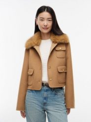 Tommy Hilfiger sweter wełniany Kobiety brązowy, 38. Brązowe swetry Tommy Hilfiger, bez wzorów, z wełny, biznesowe, bez ramiączek. Za 1,299.95 zł.