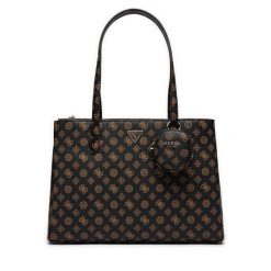 Torebka Guess. Brązowe torebki klasyczne Guess, z aplikacjami, klasyczne, bez dodatków. Za 339.99 zł.