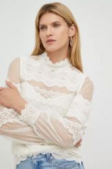 KORONKOWA BLUZKA TWINSET. Bluzki Twinset, l, bez wzorów, z koronki, bez kołnierzyka, bez ramiączek. W wyprzedaży za 1,080.00 zł.