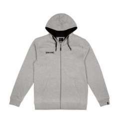 Bluza z kapturem i zamkiem błyskawicznym Spalding Flow. Szare bluzy z kapturem spalding, xl, bez wzorów, z materiału, z kapturem, na fitness i siłownię. Za 375.00 zł.