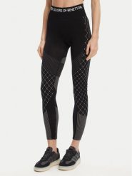 United Colors Of Benetton Legginsy 3SW63F04I Czarny Slim Fit. Czarne legginsy United Colors Of Benetton, bez wzorów, z syntetyku, sportowe. Za 199.99 zł.