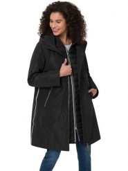 Heine Kurtka przejściowa 3in1 w kolorze czarnym rozmiar: 36. Czarne kurtki Heine, bez wzorów, bez kaptura. Za 239.99 zł.