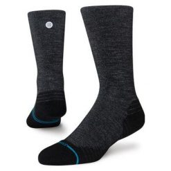 Skarpety biegowe Stance Light Wool Crew. Czarne skarpetki Stance, bez wzorów. Za 84.99 zł.