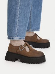 G-Star Raw Półbuty CEO-WI34-MANYA-07 Brązowy. Brązowe półbuty wsuwane G-Star, bez wzorów, z nubiku, retro, bez obcasa, na płaskiej podeszwie. Za 349.99 zł.