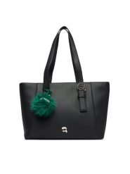 KARL LAGERFELD Torebka B4W30081 Czarny. Czarne shopper bag KARL LAGERFELD, bez wzorów, ze skóry, bez dodatków. Za 999.99 zł.