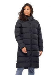 Jack Wolfskin Płaszcz puchowy "Frozen Palace" w kolorze antracytowym rozmiar: L. Czarne płaszcze Jack Wolfskin, l, bez wzorów, z materiału, bez kaptura. Za 594.39 zł.