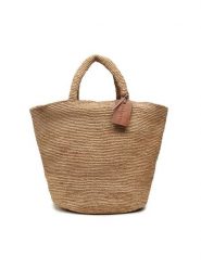 Manebi Torebka Natural Raffia Summer Bag V 2.2 AD Brązowy. Brązowe torebki klasyczne Manebi, bez wzorów, z tworzywa sztucznego, bez dodatków. Za 1,269.00 zł.