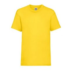 T-shirt Fruit Of The Loom Valueweight Adult żółty. Białe t-shirty fruit of the loom, bez wzorów, z bawełny, sportowe, bez kołnierzyka, bez ramiączek. Za 150.99 zł.