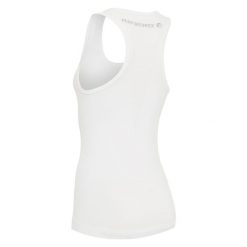 Damski tank top Macron Performance++. Białe topy Macron, bez wzorów, sportowe, bez kołnierzyka, bez ramiączek. Za 264.50 zł.