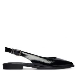 Baleriny Tamaris. Czarne baleriny Tamaris, bez wzorów, bez obcasa, bez zapięcia. Za 369.99 zł.