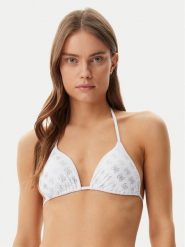 Guess Góra od bikini E5GJ13 MC040 Biały. Białe bikini Guess, z aplikacjami, z syntetyku. Za 179.99 zł.