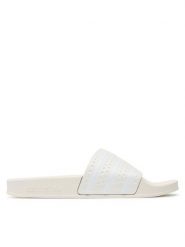 Adidas Klapki adilette Slides IE9619 Biały. Białe klapki adidas, bez wzorów, z syntetyku, sportowe, bez obcasa, bez zapięcia. Za 179.99 zł.