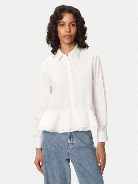 French Connection Koszula Cambria 729C7 Biały Regular Fit. Białe koszule French Connection, s, bez wzorów, z bawełny, bez kołnierzyka, bez ramiączek. Za 273.99 zł.
