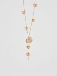 Naszyjnik z kwiatową zawieszką - wielobarwny. Naszyjniki Reserved. Za 49.99 zł.