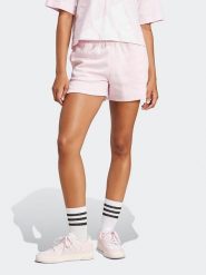 Adidas Szorty dresowe w kolorze jasnoróżowym rozmiar: XL. Różowe szorty adidas, bez wzorów, z dresówki. Za 92.42 zł.