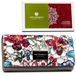 Portfel damski Peterson PTN PH24-LFL kolorowy. Portfele Peterson, bez wzorów, ze skóry. Za 84.99 zł.