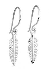 Elli Damska zawieszka na ucho Feather Boho ze srebra próby 925 Sterling Silver Kolczyki 1 ct Damski. Szare kolczyki Elli, srebrne. Za 178.99 zł.