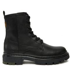 Trapery G-Star Raw. Czarne traperki G-Star Raw, bez wzorów, retro, bez obcasa, bez zapięcia. Za 819.99 zł.