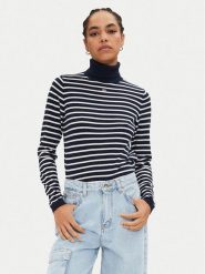 Tommy Jeans Golf Essential DW0DW19686 Granatowy Regular Fit. Niebieskie swetry Tommy Jeans, xs, bez wzorów, z bawełny, bez ramiączek. Za 219.99 zł.