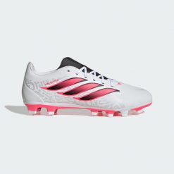 Buty piłkarskie na twarde podłoże i nawierzchnie mieszane Predator Club. Białe buty treningowe adidas, bez wzorów, z materiału, bez zapięcia, do piłki nożnej. Za 239.00 zł.