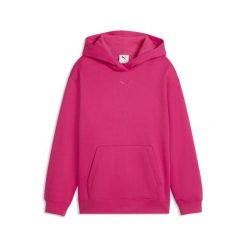 Młodzieżowa bluza dzianinowa z kapturem Essentials o luźnym kroju PUMA. Czerwona bluzy Puma, m, bez wzorów, z bawełny, eleganckie, bez ramiączek, z kapturem. Za 129.00 zł.