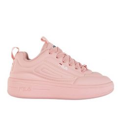 Buty Fila Superbubble FFW0536 40123 różowe. Czerwone buty treningowe bez wzorów, z syntetyku, bez zapięcia. Za 372.22 zł.