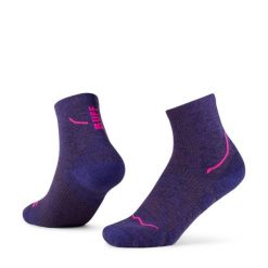 Skarpetki Buff DRYFLX® QUARTER SOCK DQ ULTRAMARINE. Fioletowe skarpetki Buff, bez wzorów, z poliamidu. Za 109.90 zł.