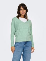 ONLY Sweter w kolorze zielonym rozmiar: S. Zielone swetry ONLY, s, bez wzorów, bez ramiączek. Za 70.41 zł.